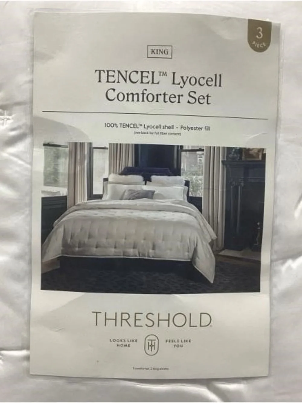 Threshold White TENCEL Lyocell King Comforter Set